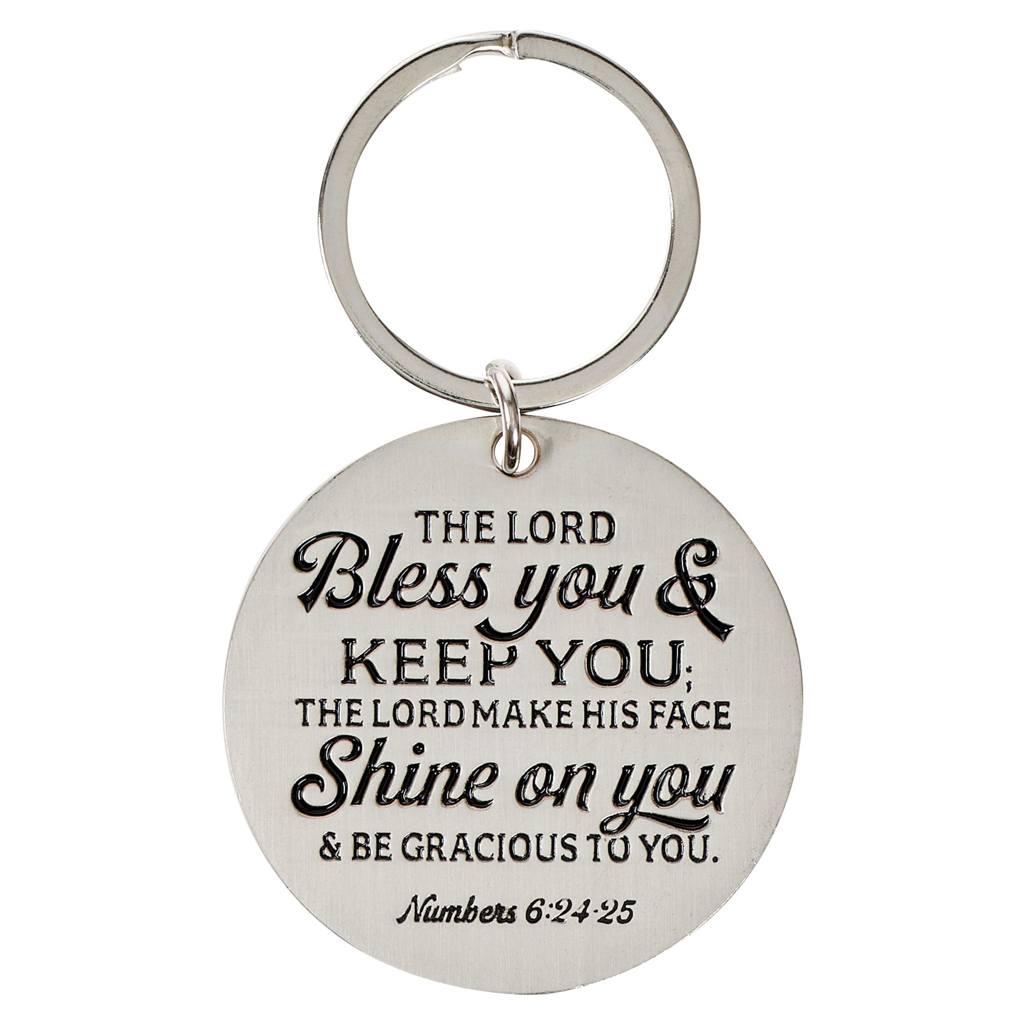 Best Mom Ever Epoxy-coated Metal Keychain - Numbers 6:24