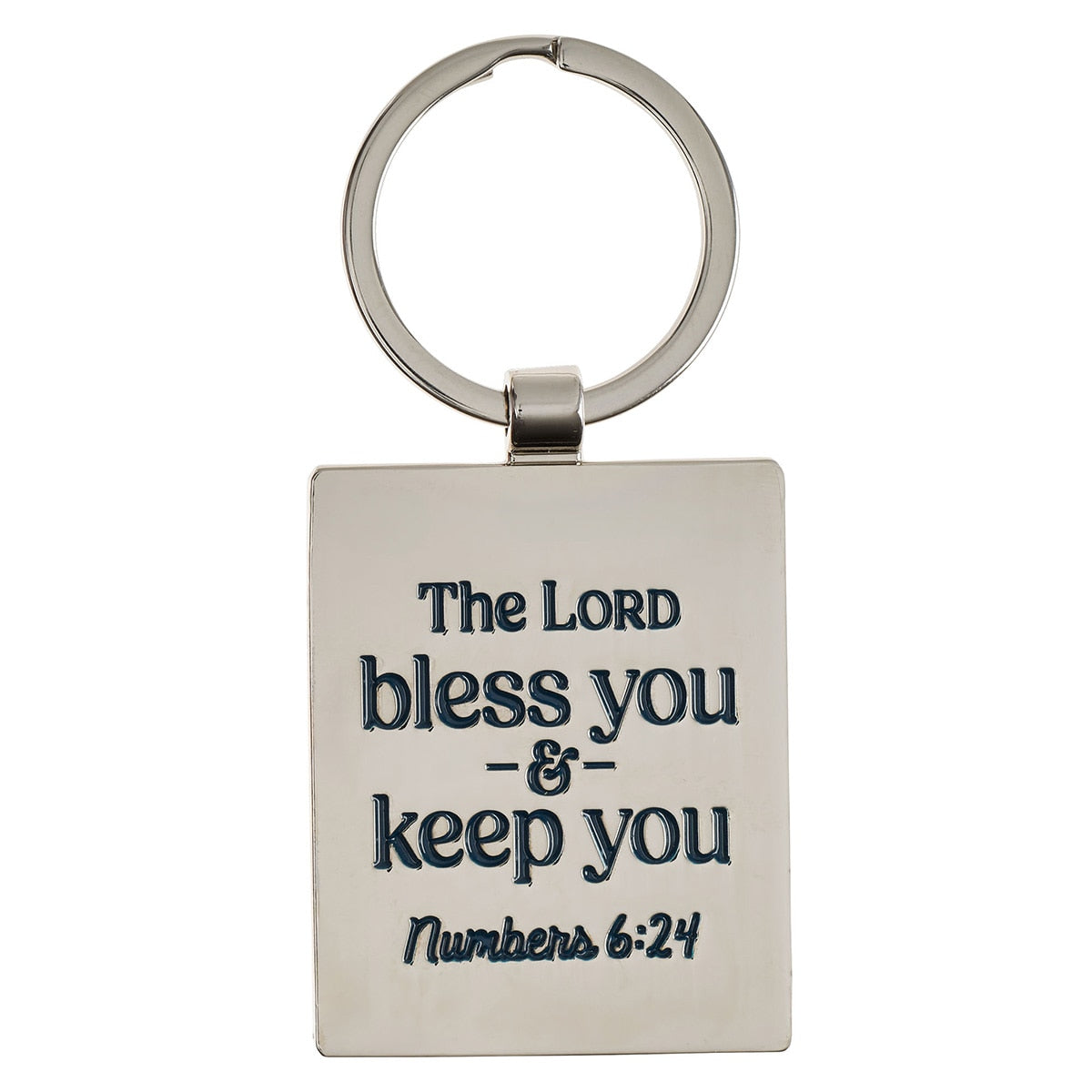 You Are A Great Teacher Blue Metal Keychain - Numbers 6:24