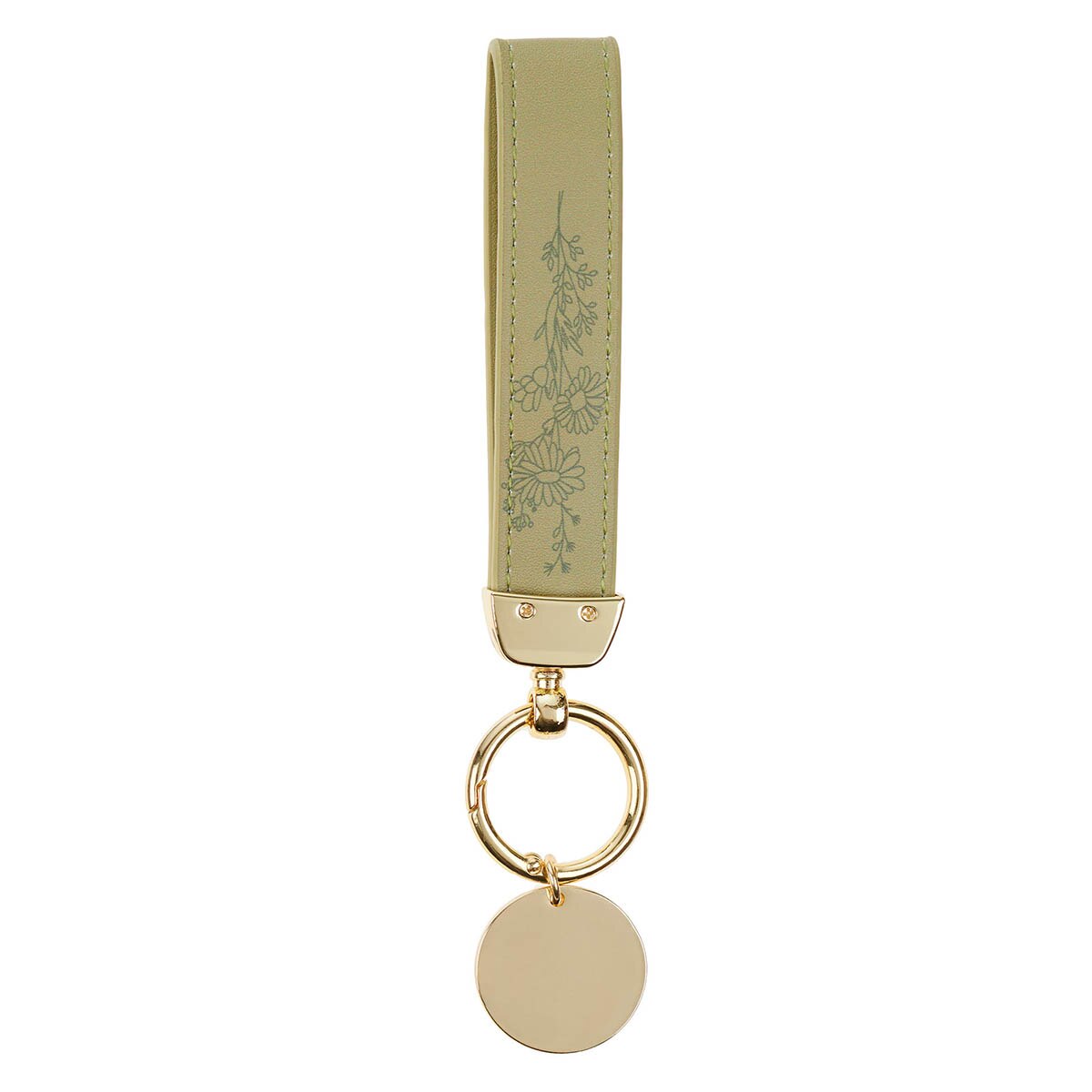 Grow in Grace Green Faux Leather Wristlet Keychain – 2 Peter 3:18