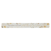 All Things for Good White Magnolia Large Magnetic Strip - Romans 8:28