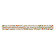 Commit to the Lord Orange Floral Large Magnetic Strip - Proverbs 16:3