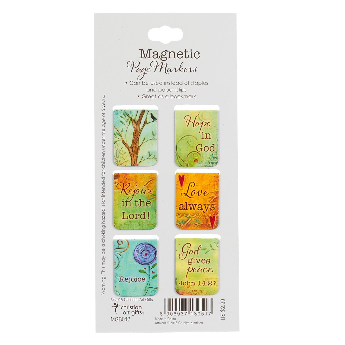 Peaceful Thoughts Mini Magnetic Bookmark Set