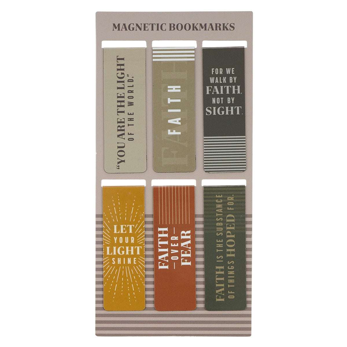  Faith and Light Magnetic Bookmark Set