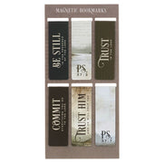 Still, Trust, Commit Scenic Nature Magnetic Bookmark Set - Psalm 37: 3-7