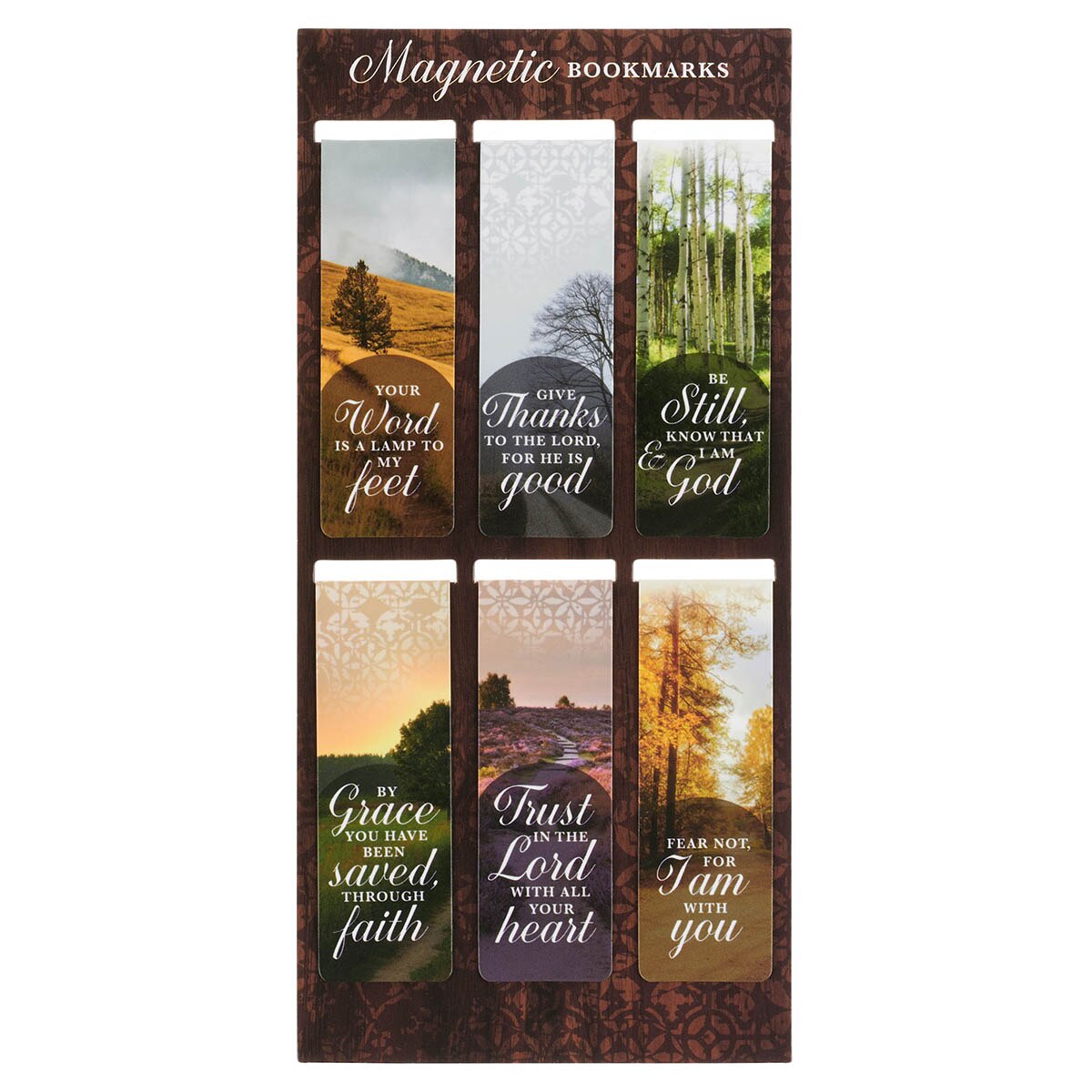 Led by His Light Scenic Nature Magnetic Bookmark Set