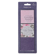 Noble Things Pink Floral Magnet Set - Proverbs 31:29