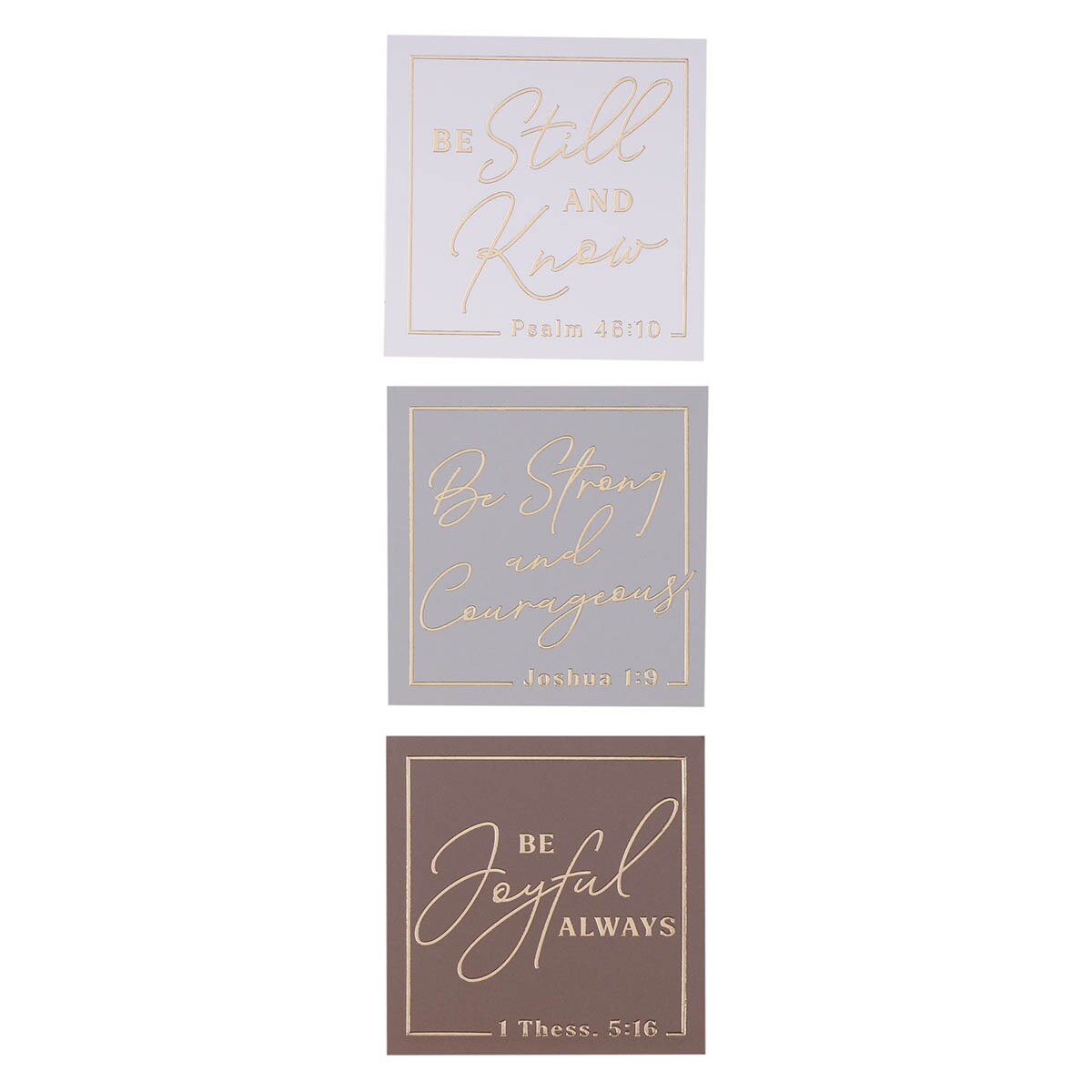 Be Strong and Courageous Delicate Dahlia Magnet Set - Joshua 1:9