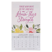 Those Who Hope in the Lord 2025 Mini Magnetic Calendar - Isaiah 40:31