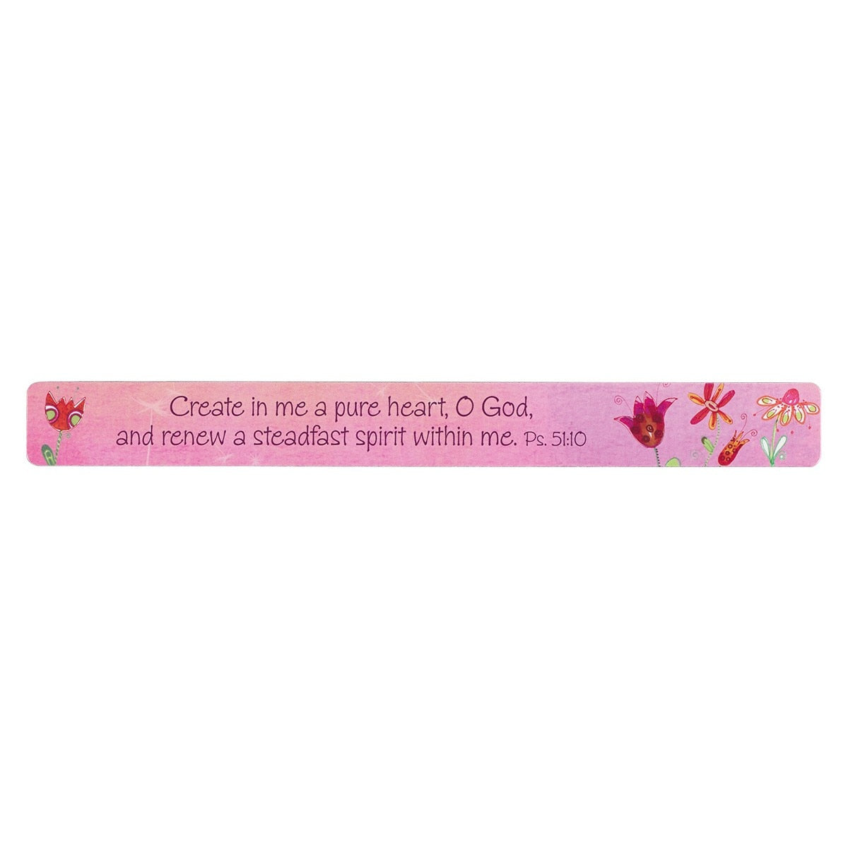 A Pure Heart Pink Magnetic Strip- Psalm 51:10