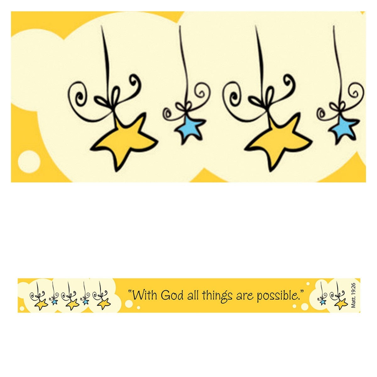 All Things are Possible Yellow Magnetic Strip - Matthew 19:26