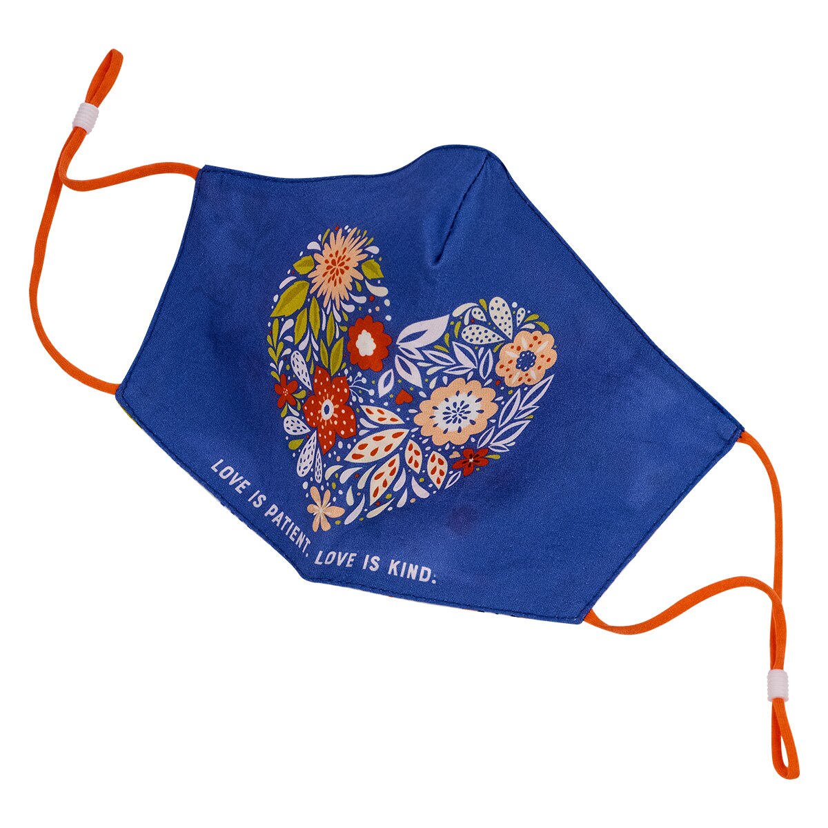 Love is Kind Reusable Blue Cotton Face Mask