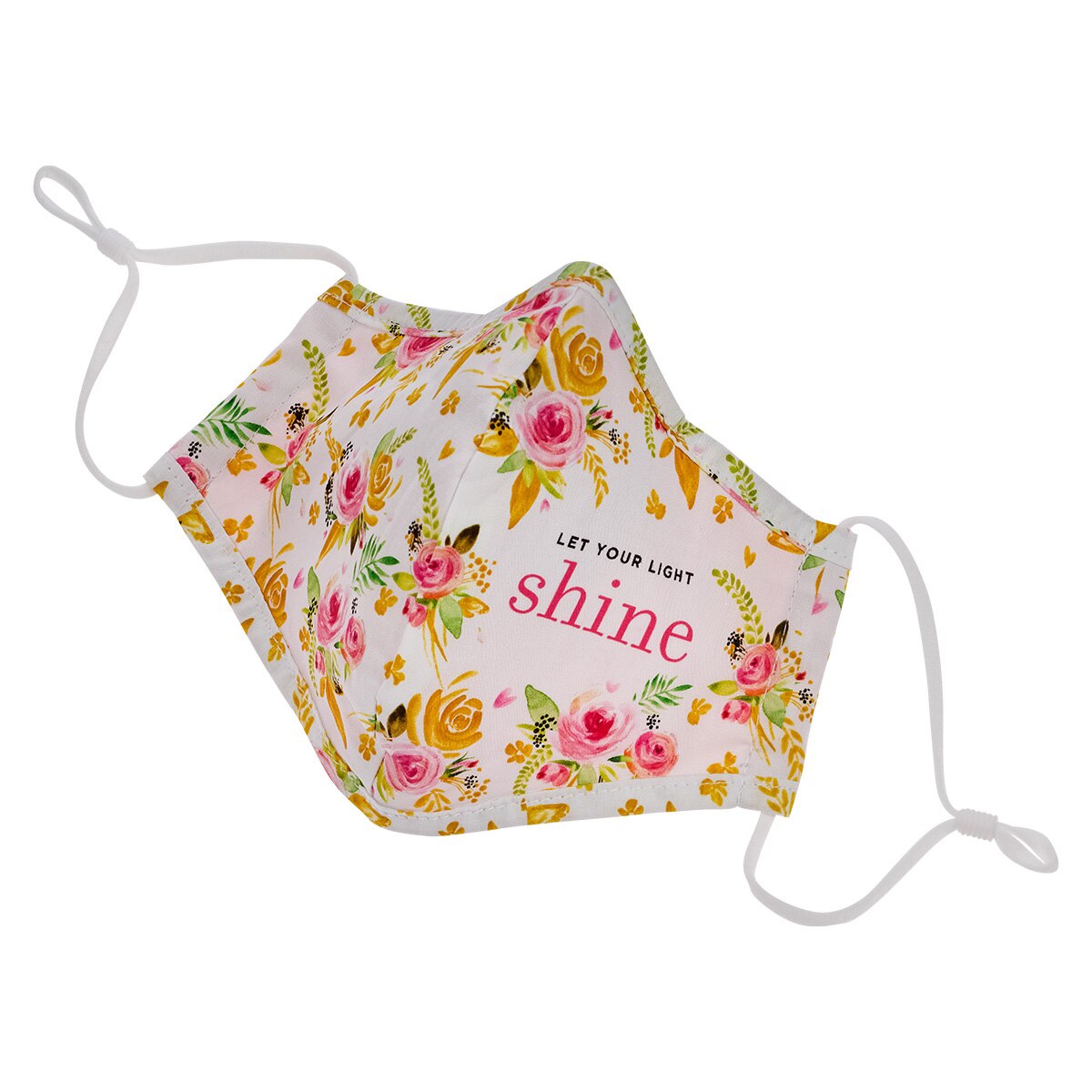Let Your Light Shine Reusable Floral Cotton Face Mask