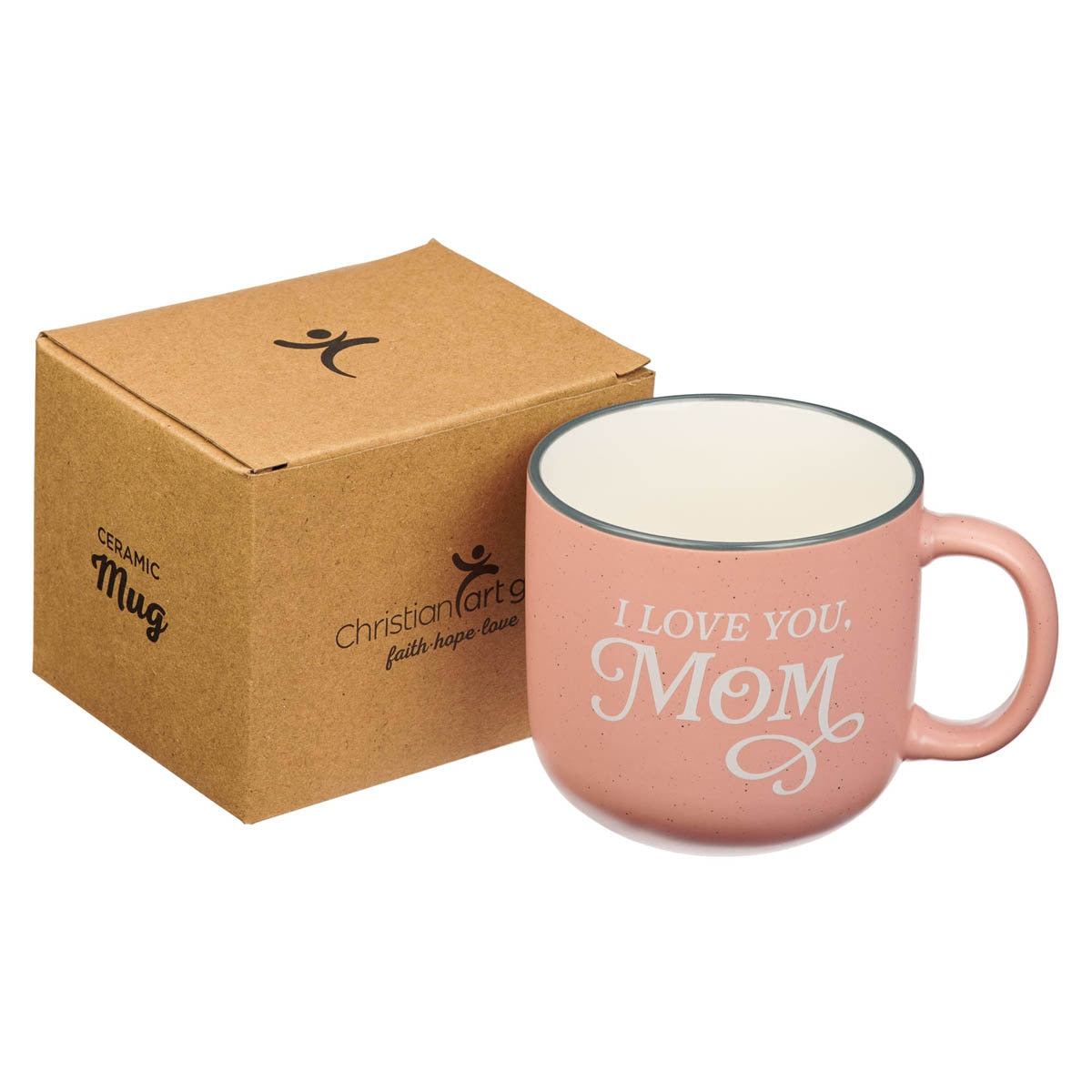 I Love You, Mom Pink Ceramic Coffee Mug