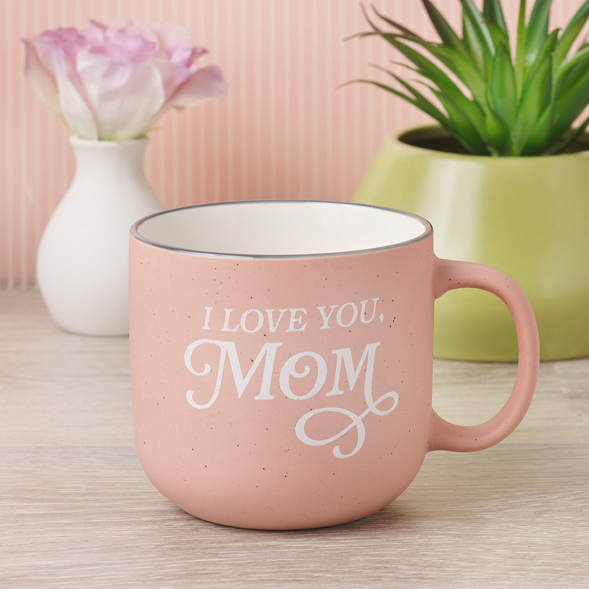 I Love You, Mom Pink Ceramic Coffee Mug