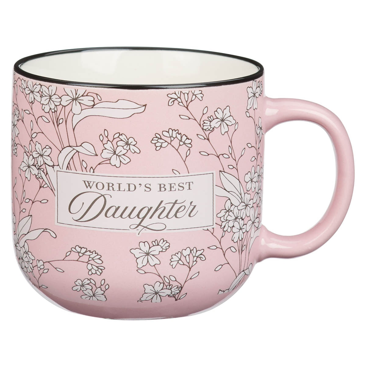 World's Best Daughter Pink Ceramic Coffee Mug - Isaiah 58:11