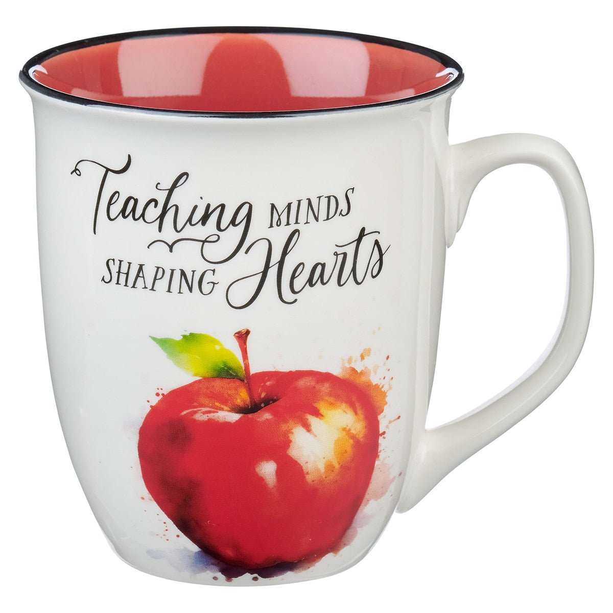 Teaching Minds Shaping Hearts Red Apple Ceramic Coffee Mug - Proverbs 2:6