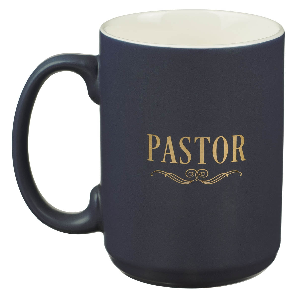 Beautiful Are the Feet Navy Ceramic Coffee Mug - Romans 10:15