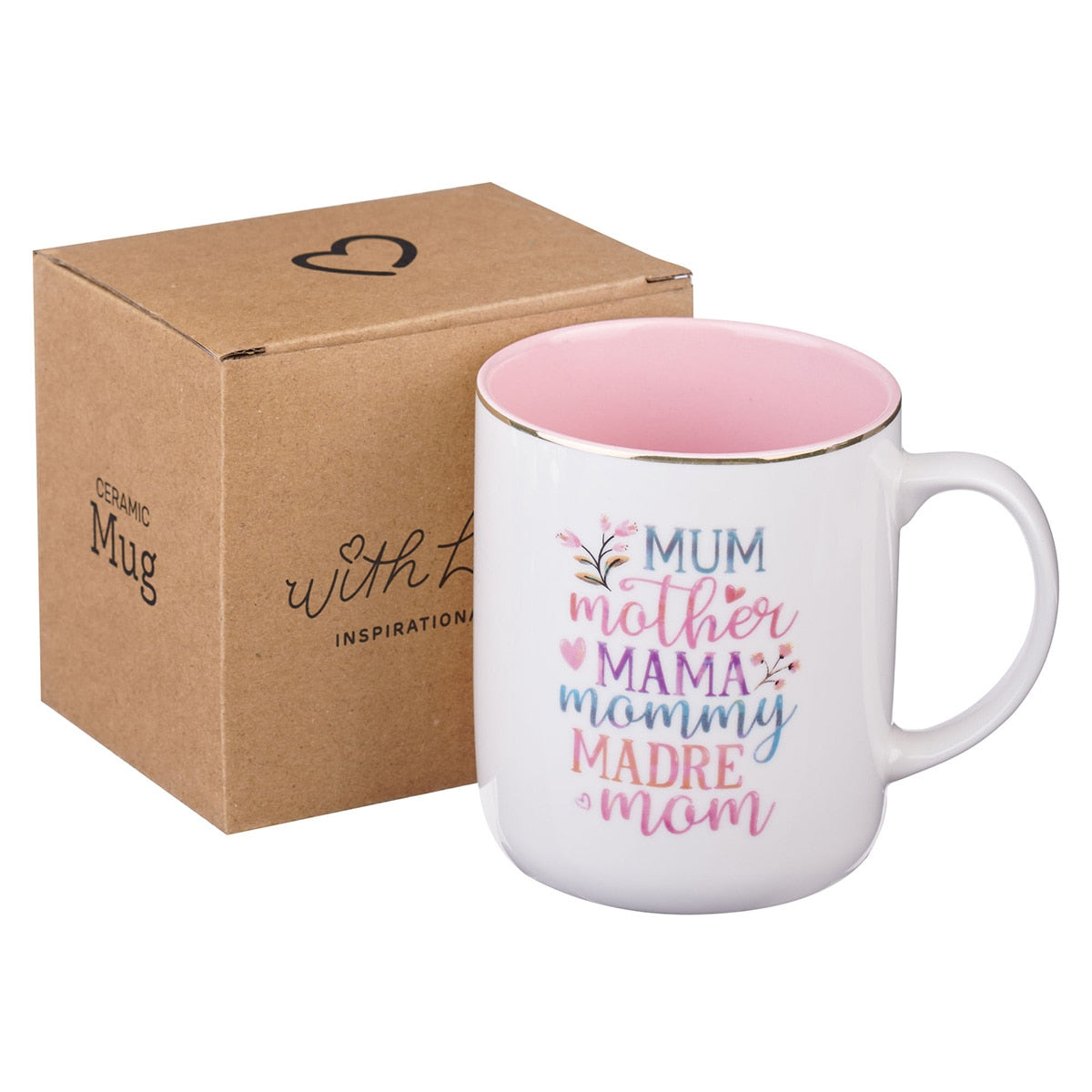 Mom White Ceramic Coffee Mug