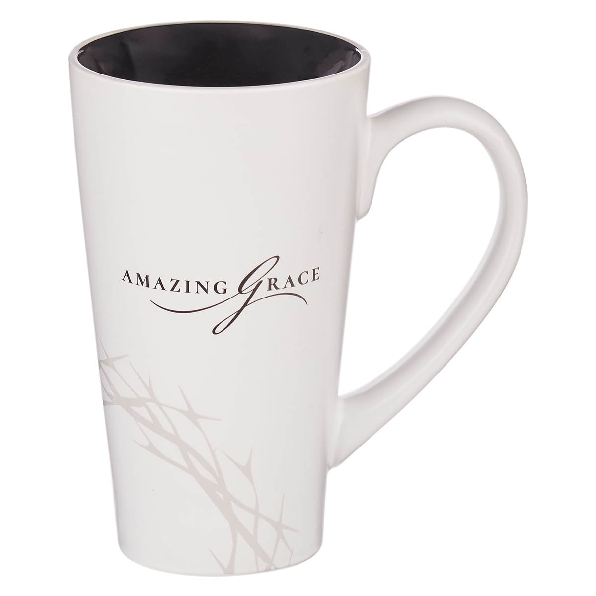 Amazing Grace White Crown of Thorns Ceramic Mug