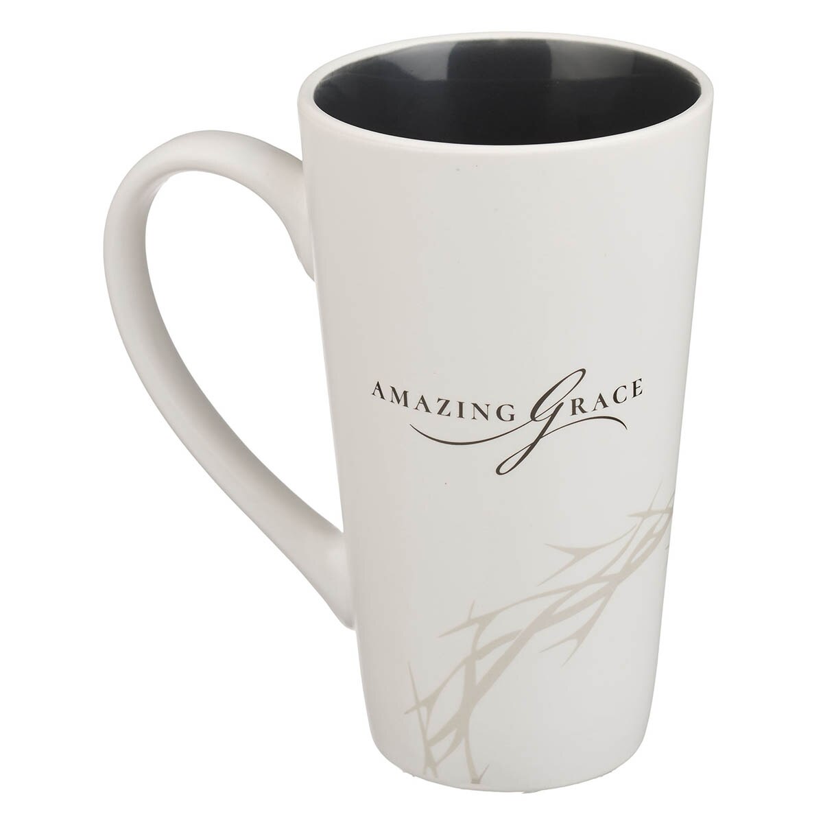 Amazing Grace White Crown of Thorns Ceramic Mug