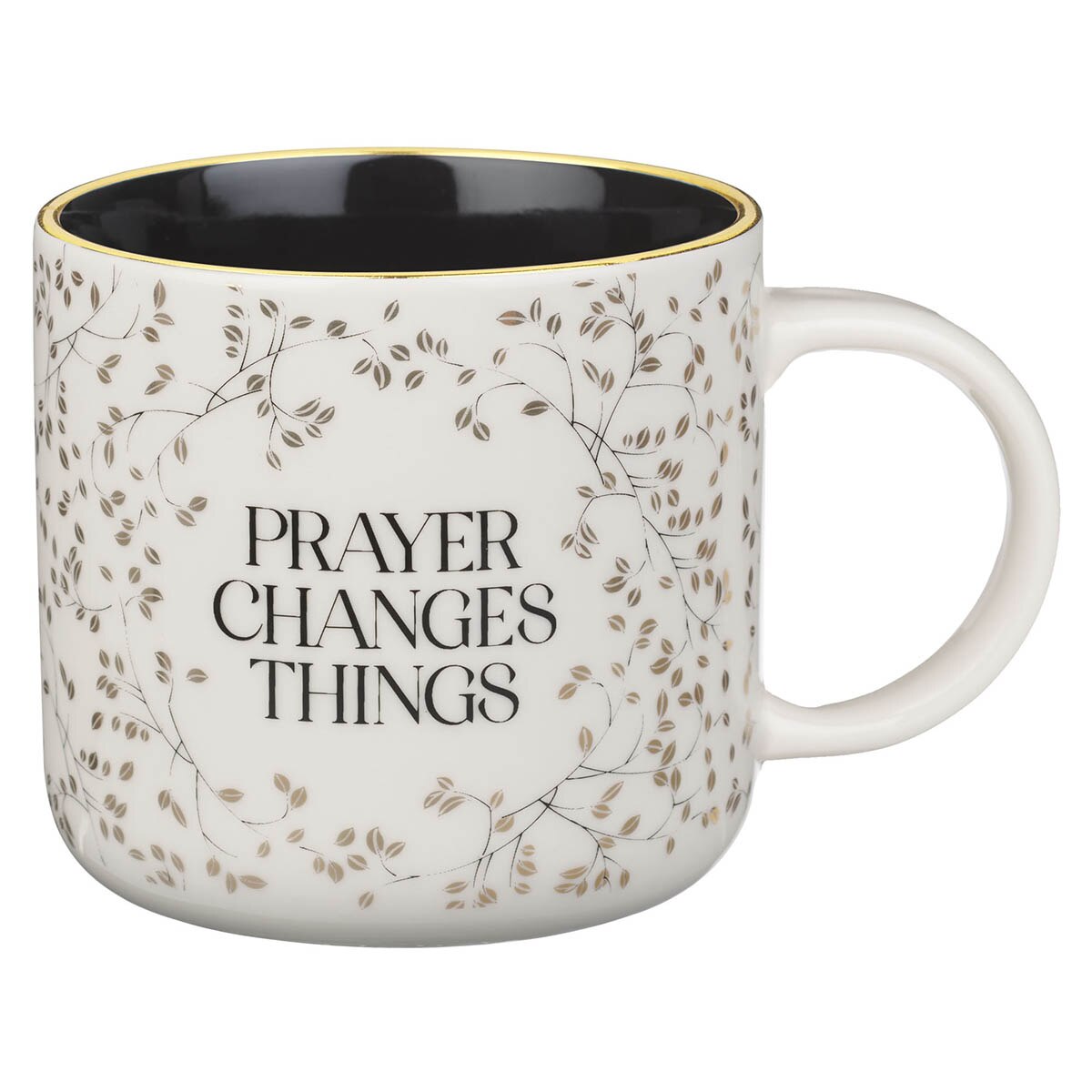 Prayer Changes Things Gold Leaf Ceramic Coffee Mug