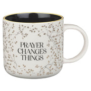 Prayer Changes Things Gold Leaf Ceramic Coffee Mug