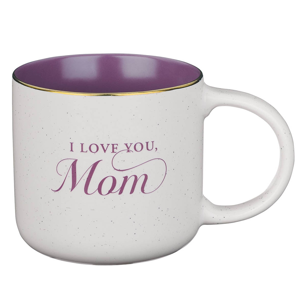 I Love You, Mom Purple Ceramic Coffee Mug