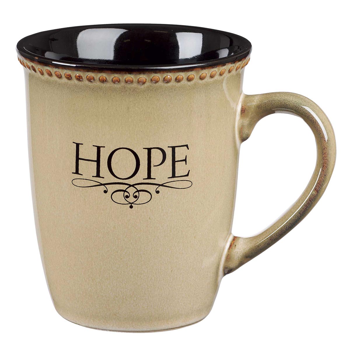 Hope Ivory Stoneware Coffee Mug  - Hebrews 6:19