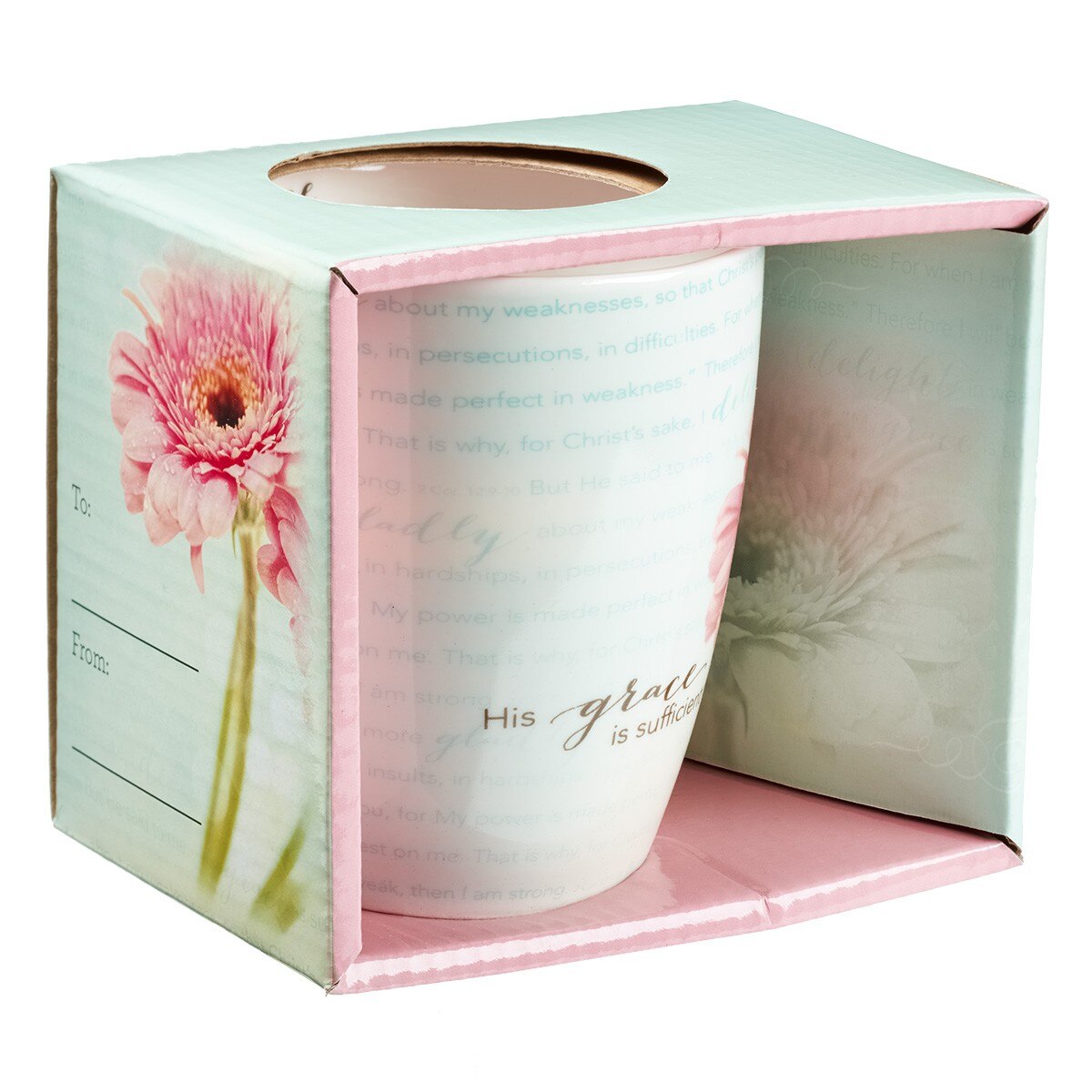 His Grace is Sufficient Coffee Mug - 2 Corinthians 12:9-11