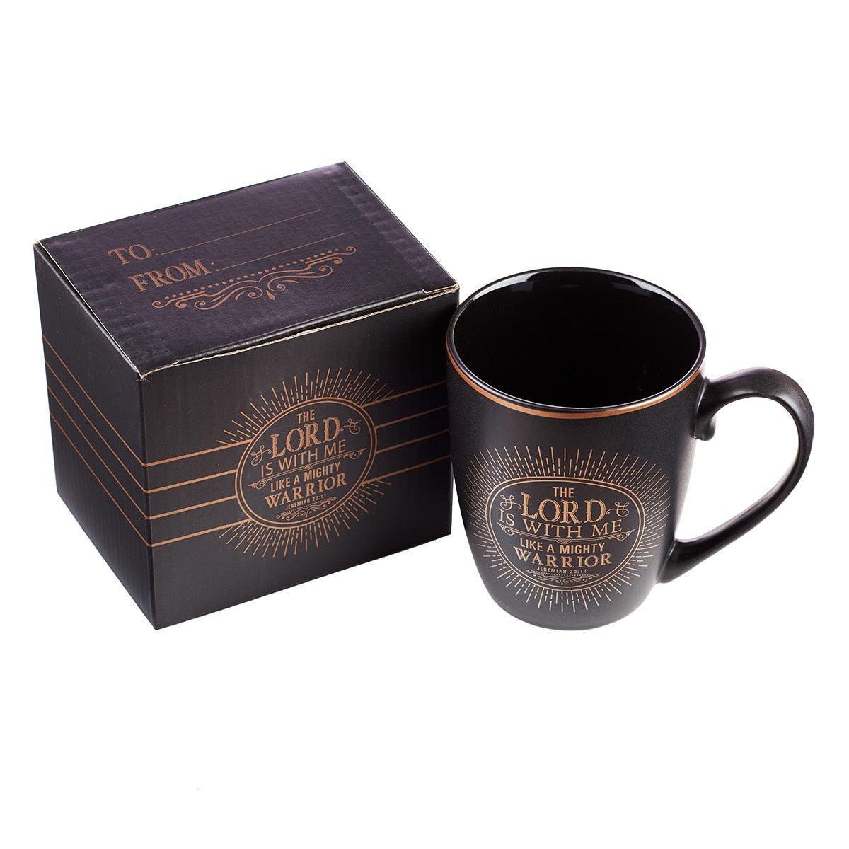 The Lord Is With Me Coffee Mug -  Jeremiah 20:11