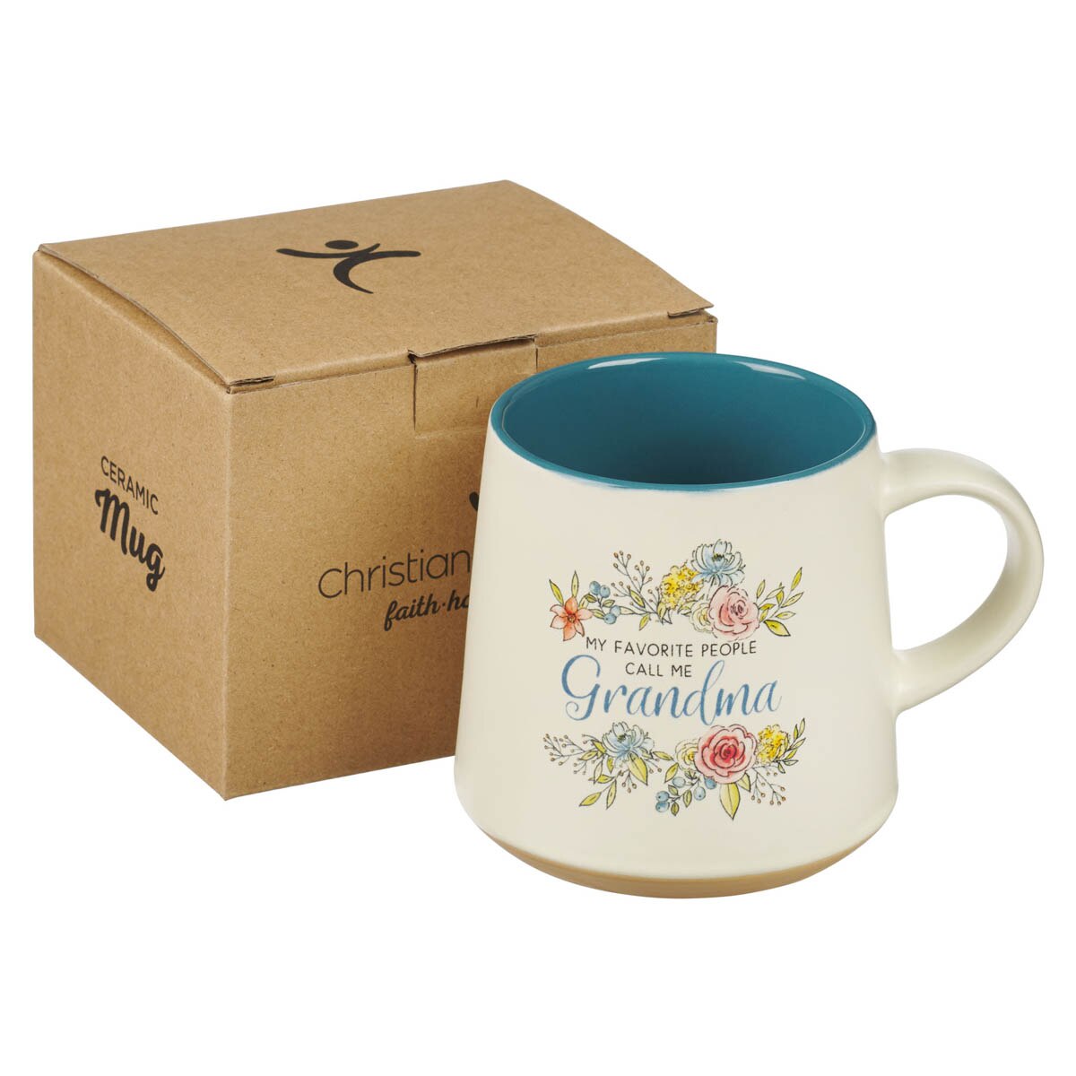 Grandma Ceramic Coffee Mug with Clay Dipped Base