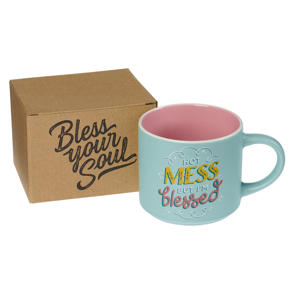 Hot Mess But I’m Blessed Ceramic Coffee Mug