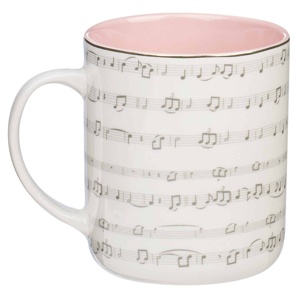 Amazing Grace Floral Wreath Ceramic Coffee Mug