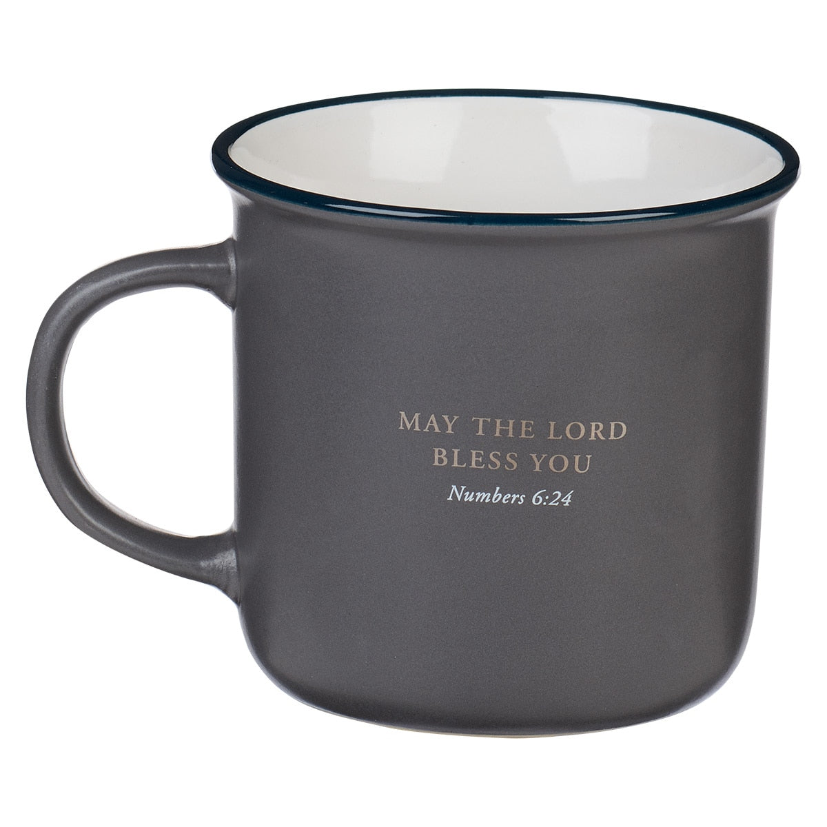 Great Pastor Gray Ceramic Camp-style Coffee Mug - Numbers 6:24