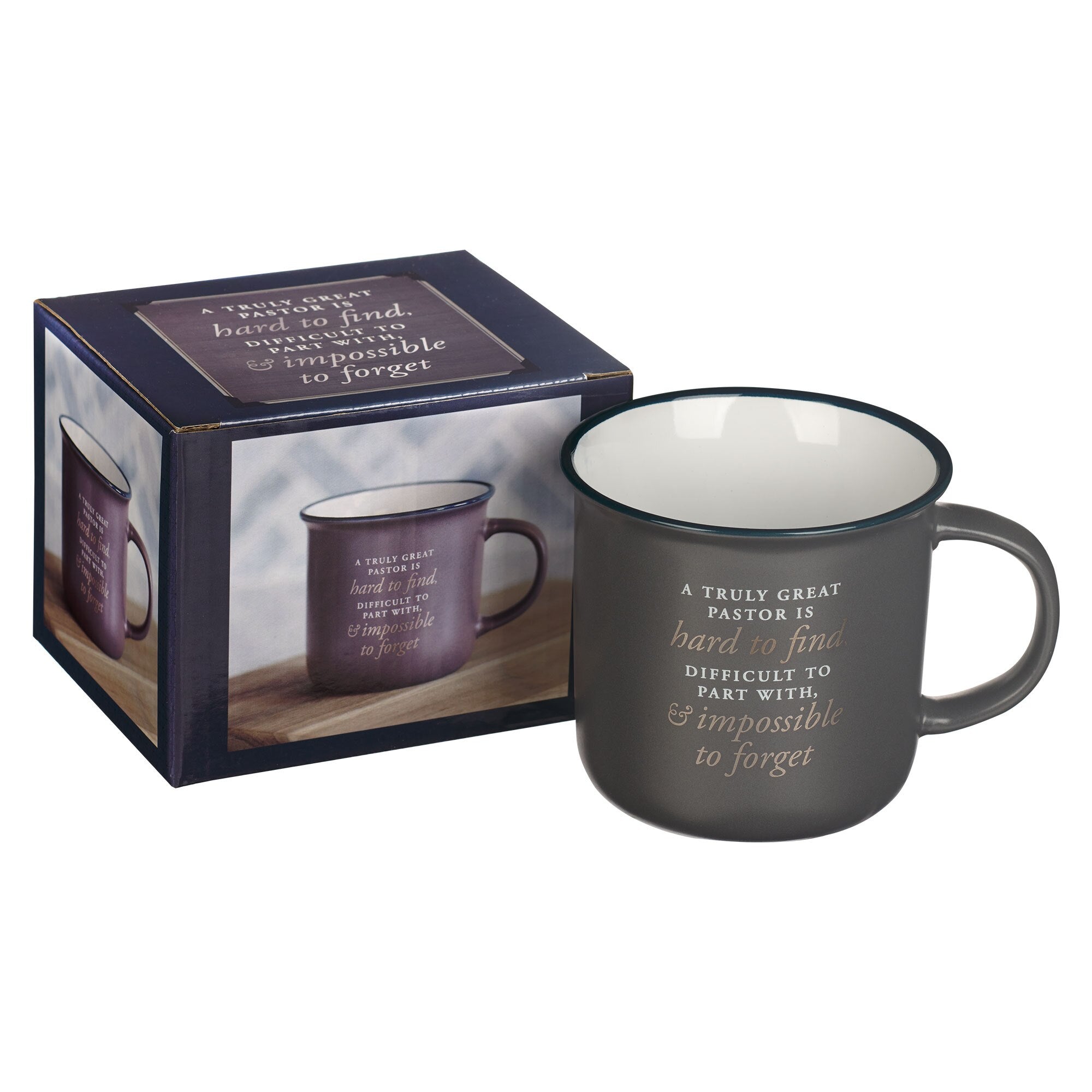 Great Pastor Gray Ceramic Camp-style Coffee Mug - Numbers 6:24