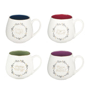 Christmas Wreath Ceramic Mug Set