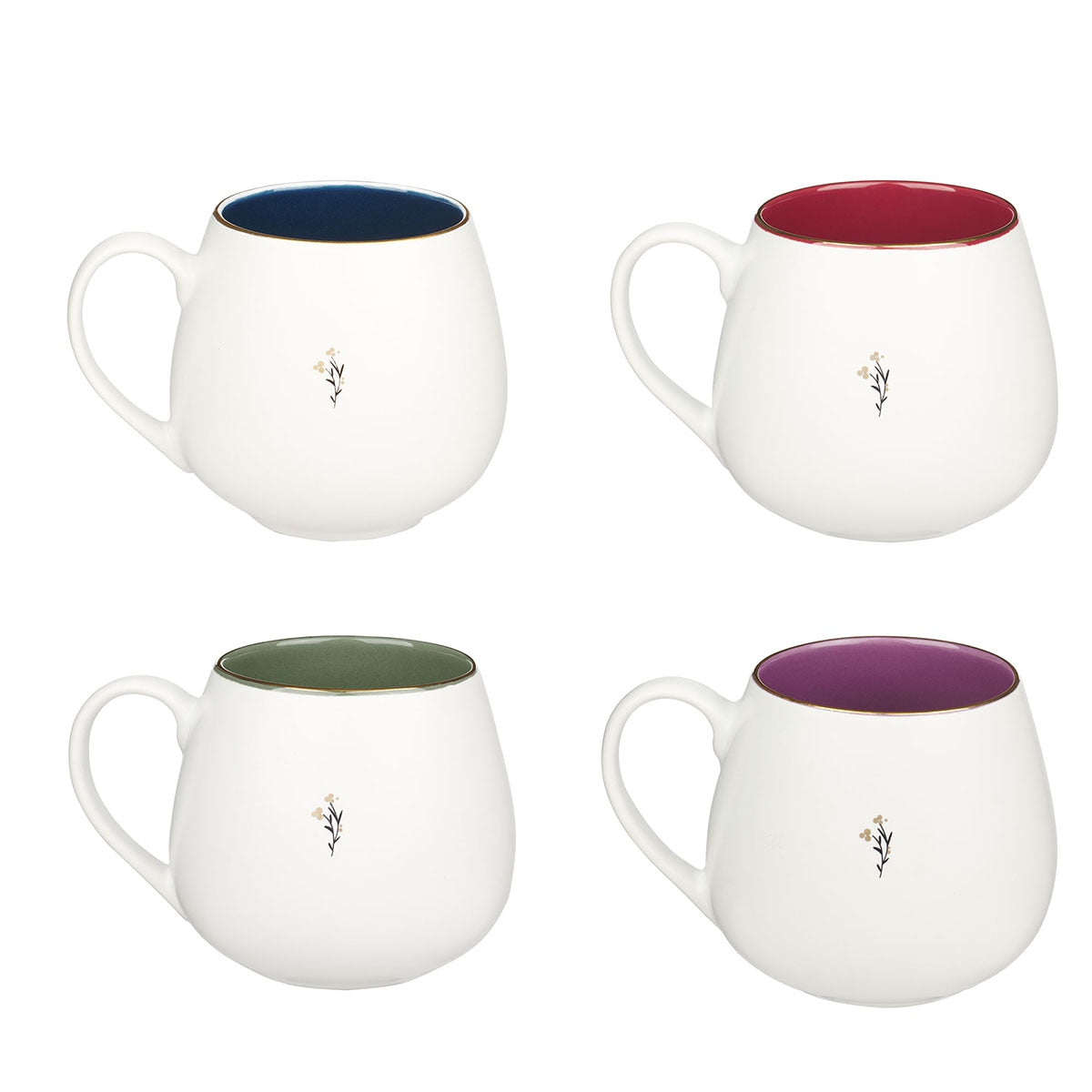 Christmas Wreath Ceramic Mug Set