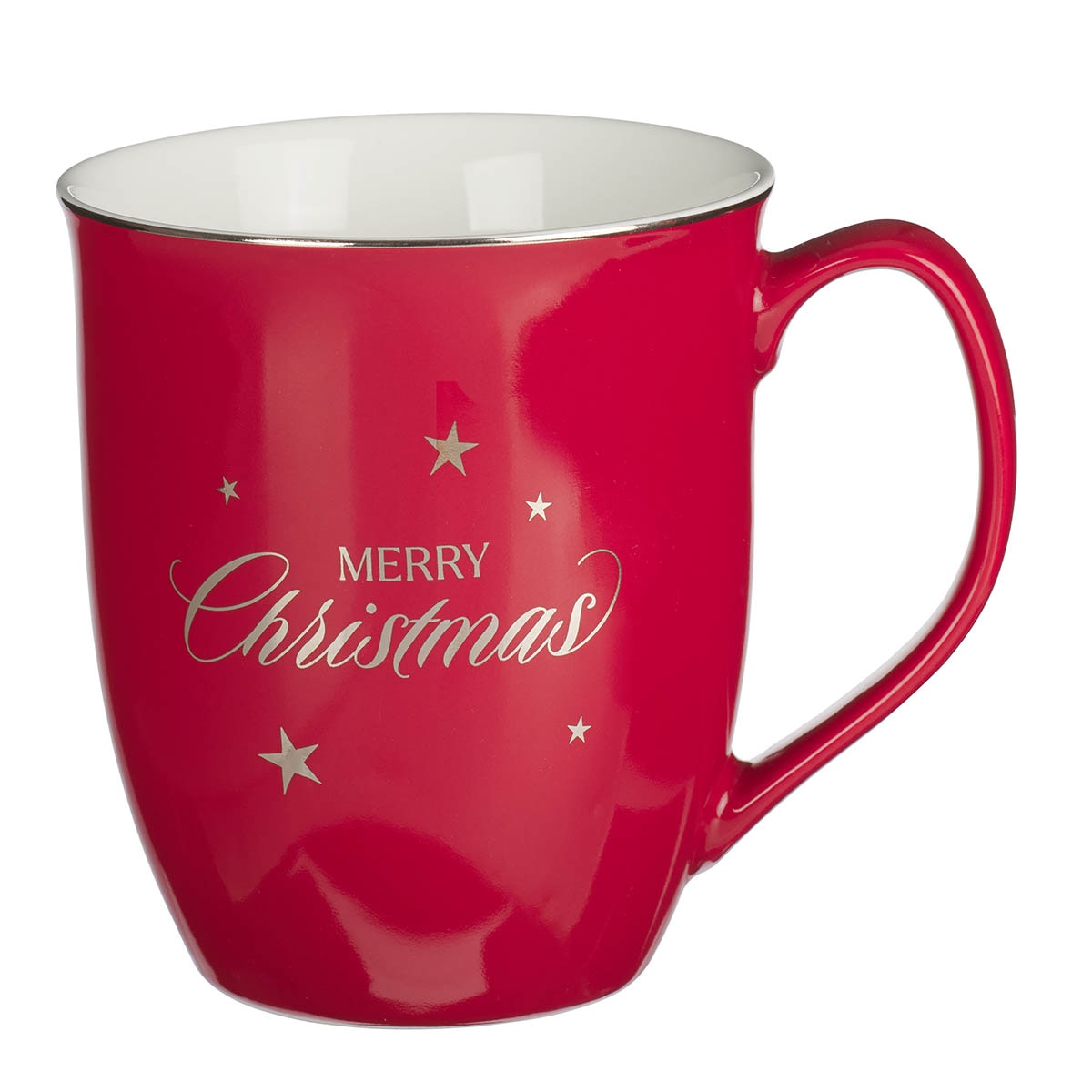 Adore Him Green and Red Ceramic Coffee Mug Set