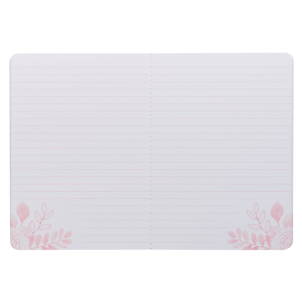 Find Joy in the Little Things Pink Floral Large Notebook