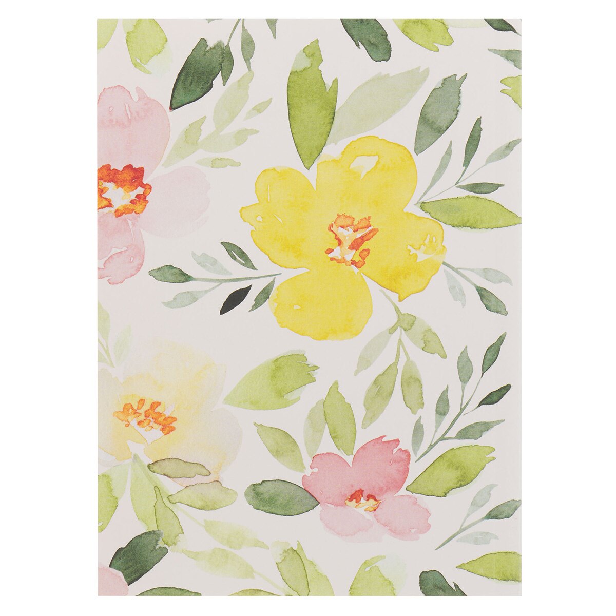Renew Their Strength Yellow Floral Medium Notebook - Isaiah 40:31
