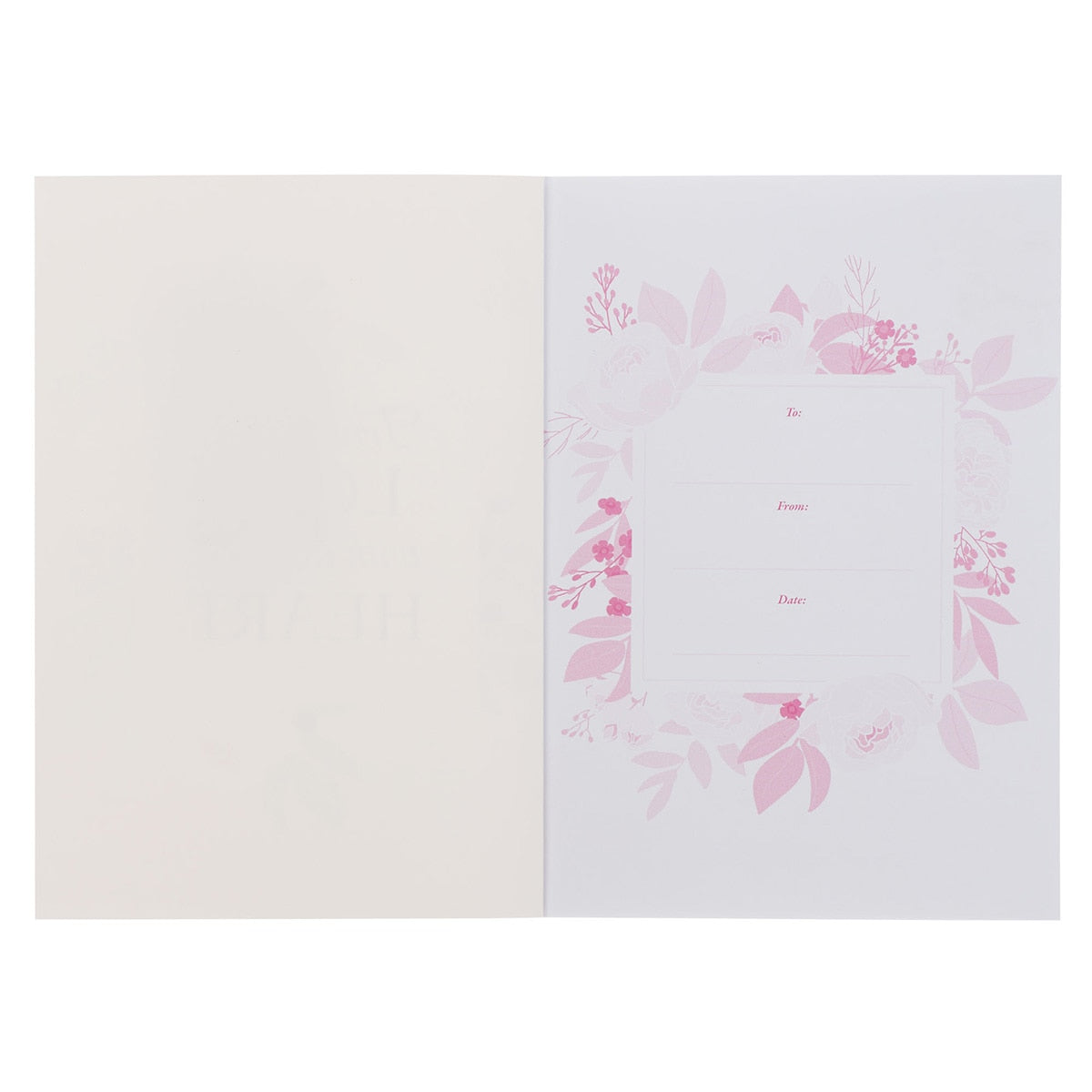 Trust in the Lord Pink Floral Medium Notebook - Proverbs 3:5