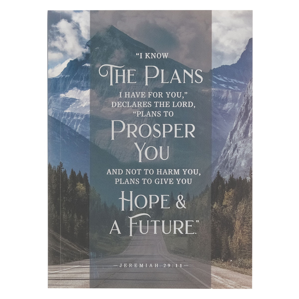 Hope and a Future Mountain Path Medium Notebook - Jeremiah 29:11
