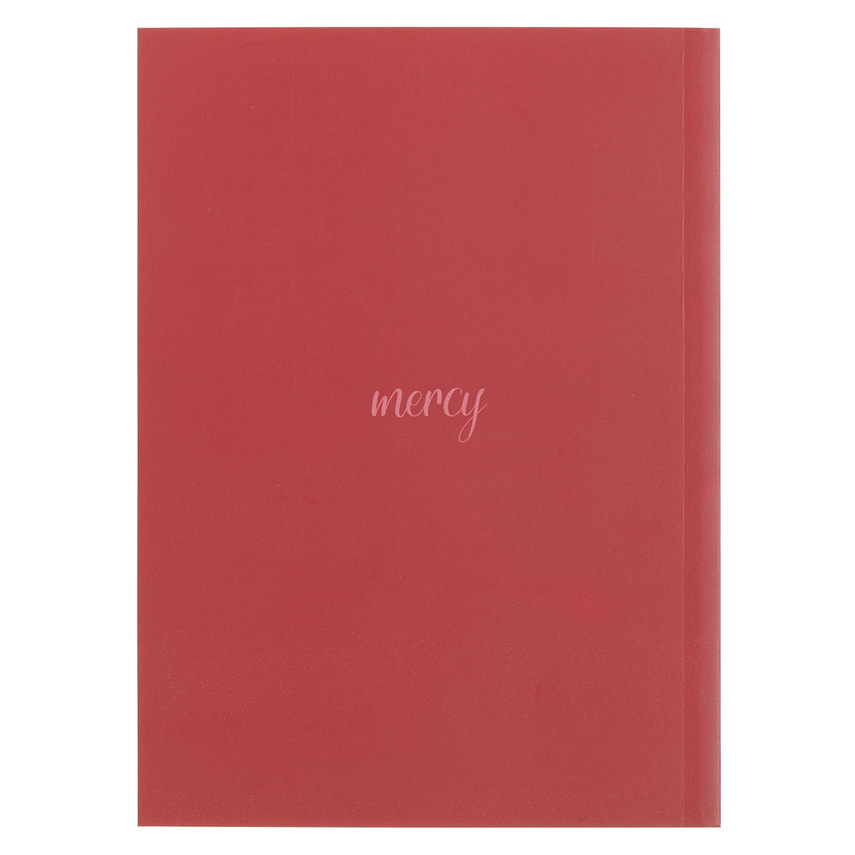 His Mercies Are New Every Morning Red Floral Medium Notebook - Lamentations 3:22–23