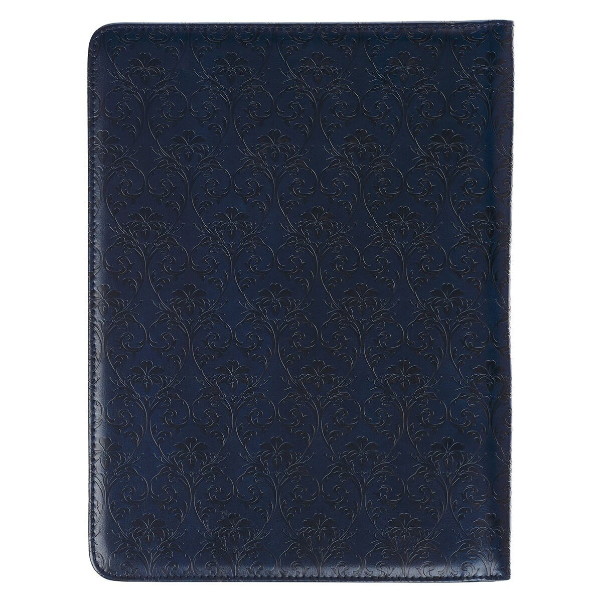 I Know the Plans Flowering Trellis Navy Blue Faux Leather Executive Padfolio - Jeremiah 29:11