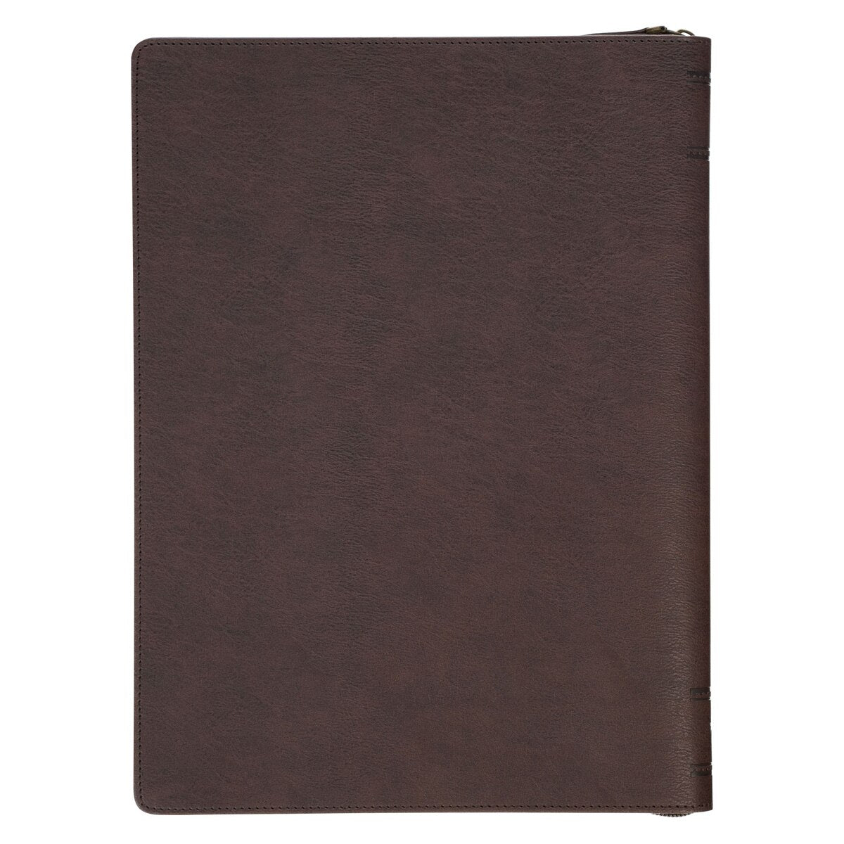 The Plans Cocoa Brown and Taupe Faux Leather Executive Padfolio - Jeremiah 29:11