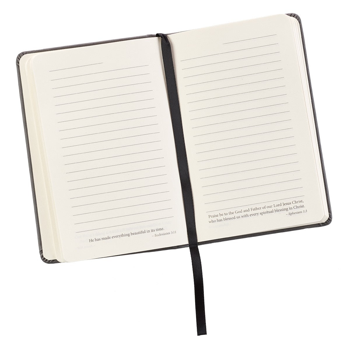 Be Strong Hardcover Faux Leather Notebook with Elastic Closure - Joshua 1:9