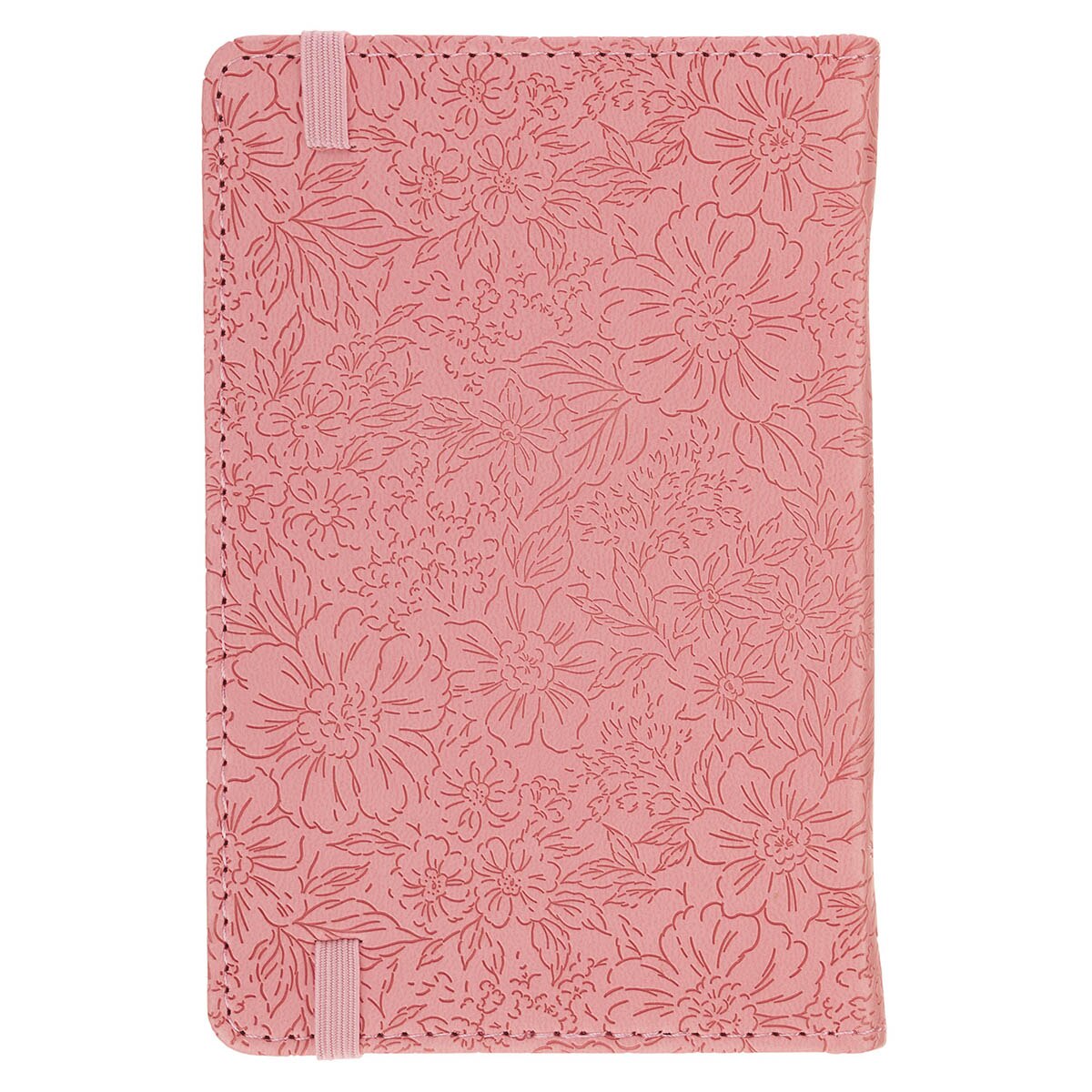 Hope and a Future Pink Bloom Faux Leather Hardcover Notebook with Elastic Closure - Jeremiah 29:11