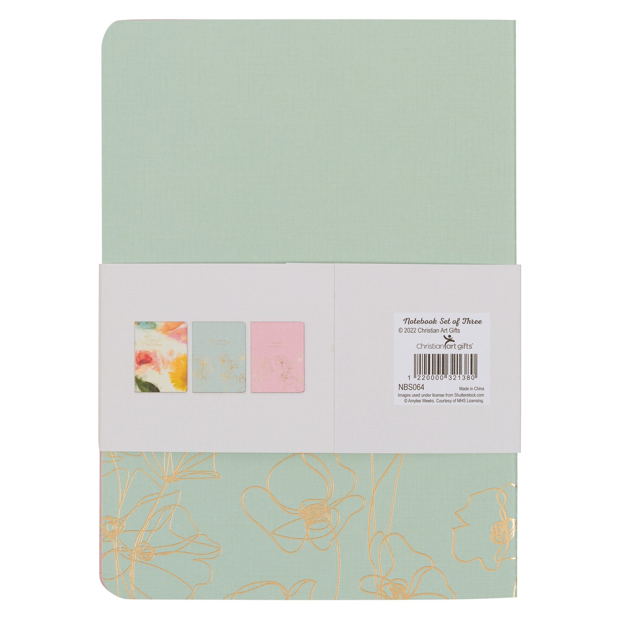 Faithfulness Pastel Meadow Large Notebook Set