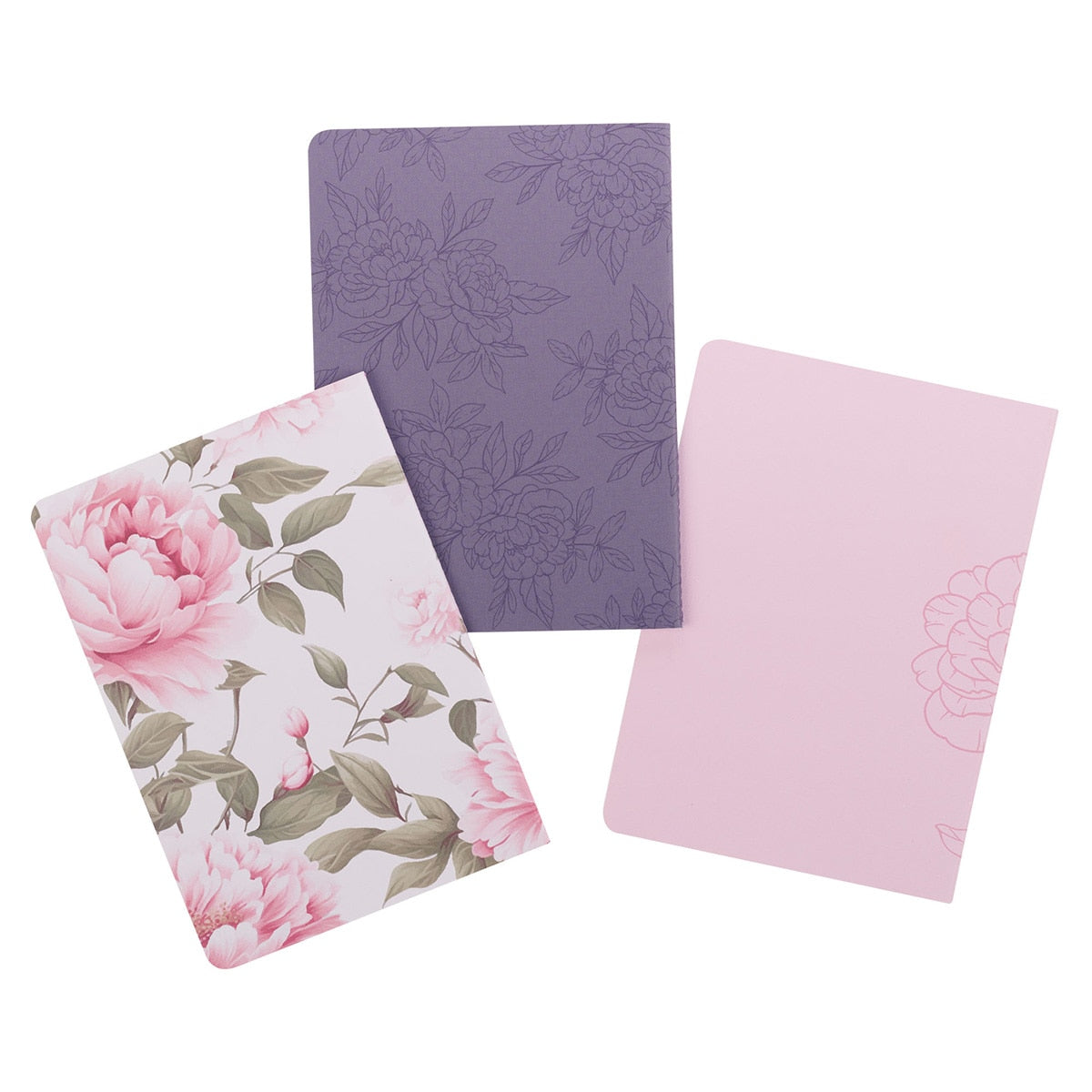 Noble Things Pink Floral Notebook Set - Proverbs 31:29