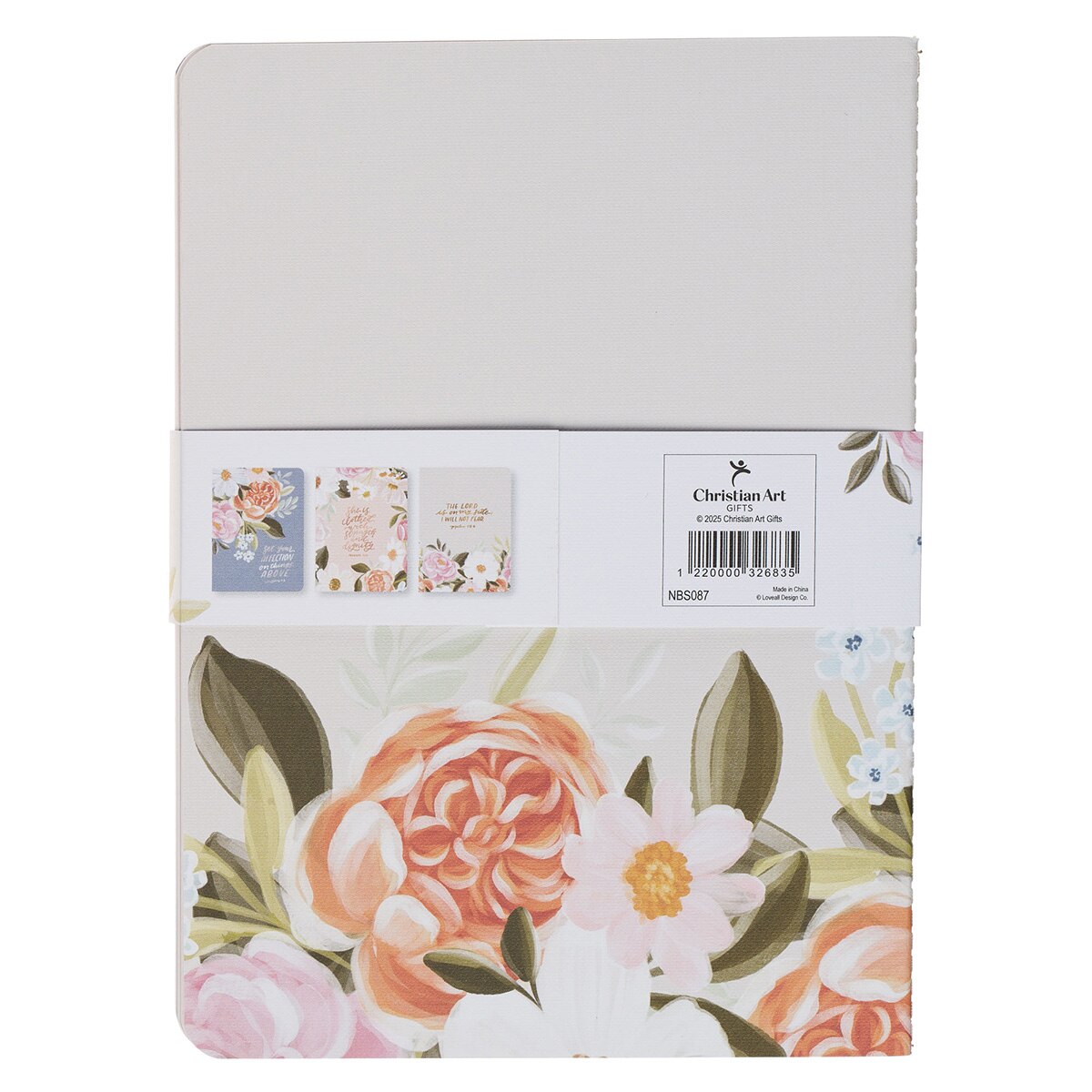 Affection Blue Floral Notebook Set - Colossians 3:2